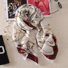 Load image into Gallery viewer, 2020 luxury brand women scarf summer silk scarves shawls lady wraps soft pashimina female Echarpe Designer beach stole bandana
