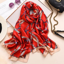 Load image into Gallery viewer, 2020 luxury brand women scarf summer silk scarves shawls lady wraps soft pashimina female Echarpe Designer beach stole bandana
